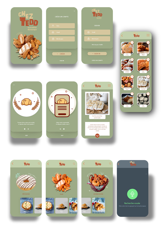 UX/UI bakery application